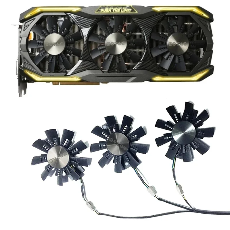 Paquete GA92S2U DC 12V 0.46A 4Pin para Zotac Geforce Gtx1080 1070 Ti Amp ventilador de refrigeración de gráficos extremos, 3 uds.