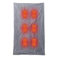 Heated Blanket 59x33.5 Inch Heated Blanket For Nap Poncho Wrap Adjustable Electric Lap Blanket Throw Breathable Wearable Blanket