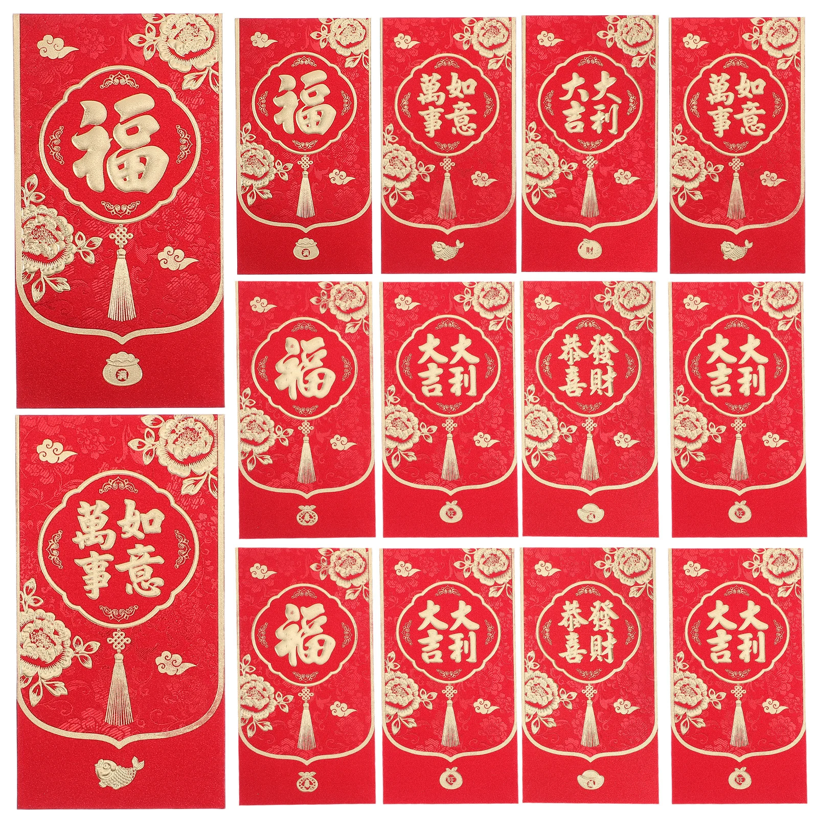 60 قطعة الحزم الحمراء 2026 سنة الحصان السنة الصينية الجديدة المغلفات الحمراء ماتي بريق النهاية لمهرجان القمرية مهرجان الربيع #5