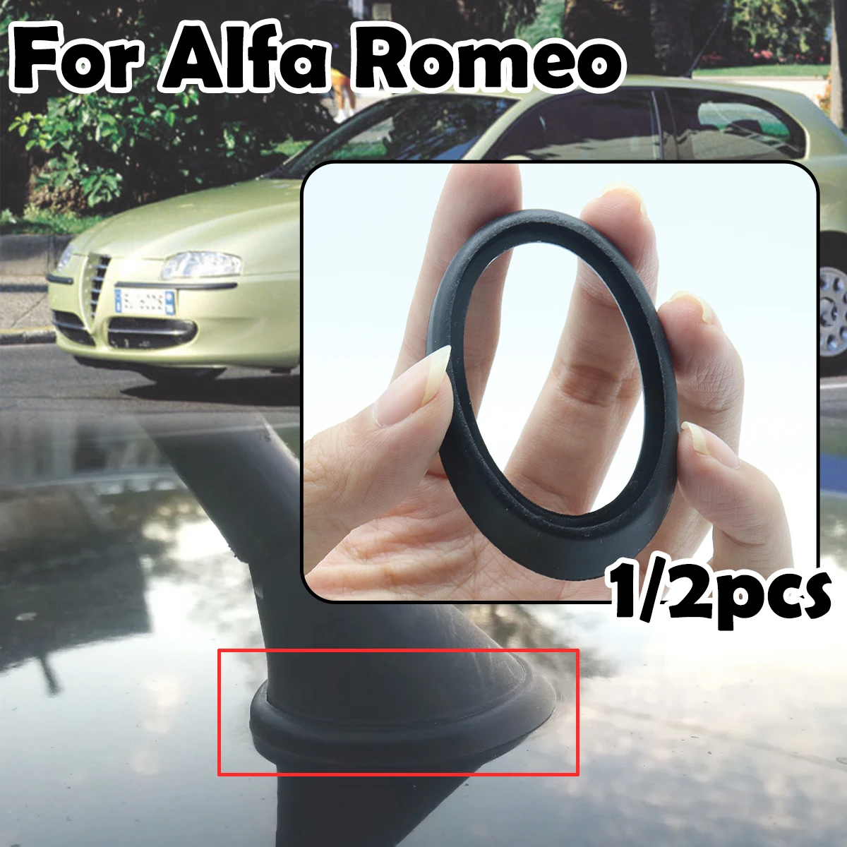 سقف السيارة الصاري سوط هوائي جوي قاعدة طوقا سدادة مطاطية ختم الوسادة ختم اكسسوارات السيارات ل ألفا روميو 147 156 159 جيوليتا ميتو