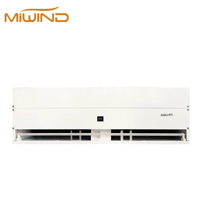 Water Source Evaporator Fan Coil Hot Water Heated Air Curtain Machine For Door