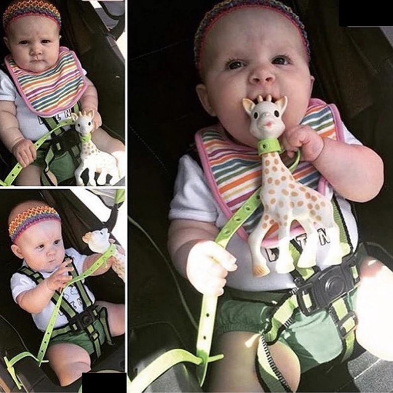 غير سامة عربة طفل هوة سلسلة حزام سيليكون خطاف لعربة الأطفال عربة طفل لعبة حامل للأطفال الرضع طفل رضيع الملحقات