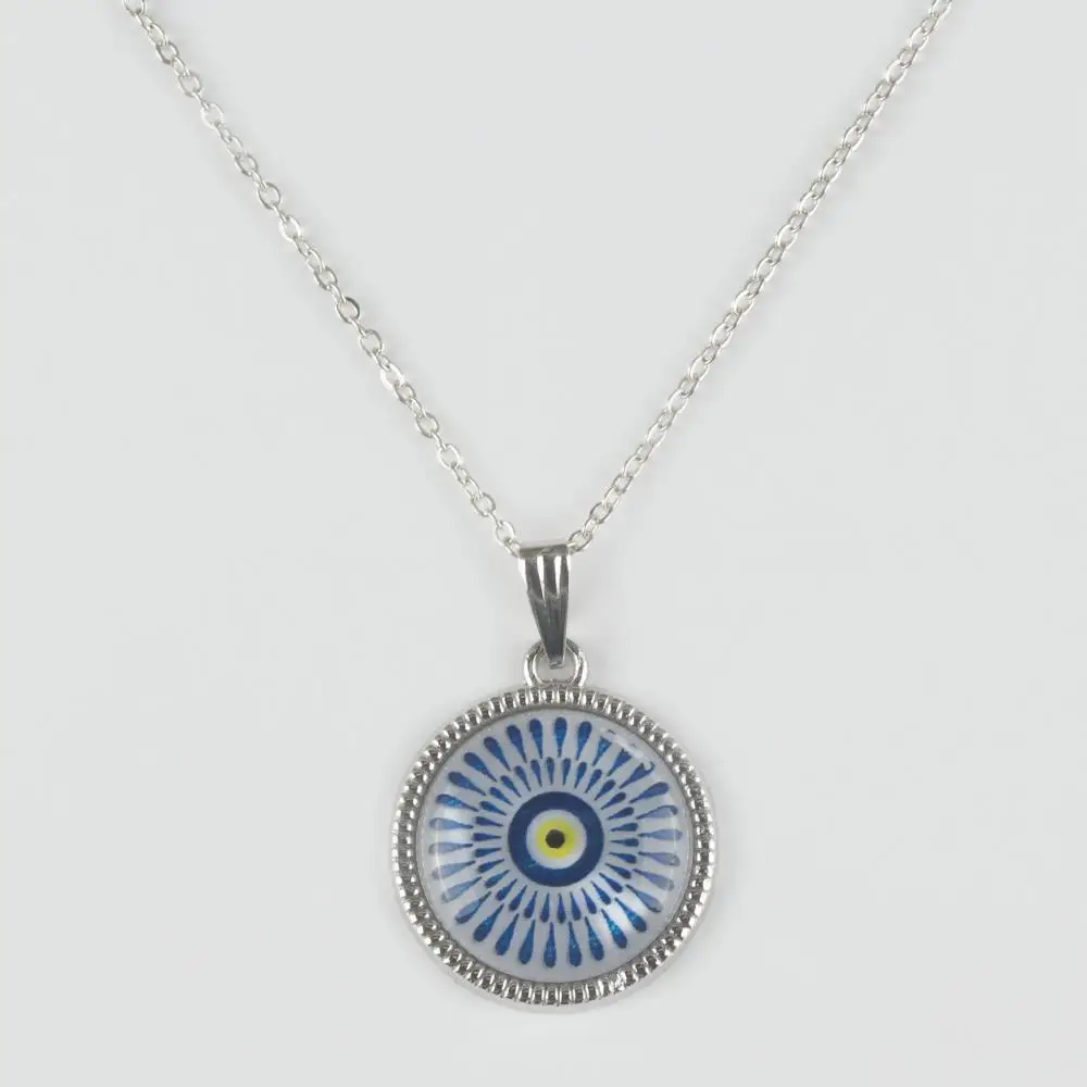 Evil eye Figured Pearl Necklace (Small)