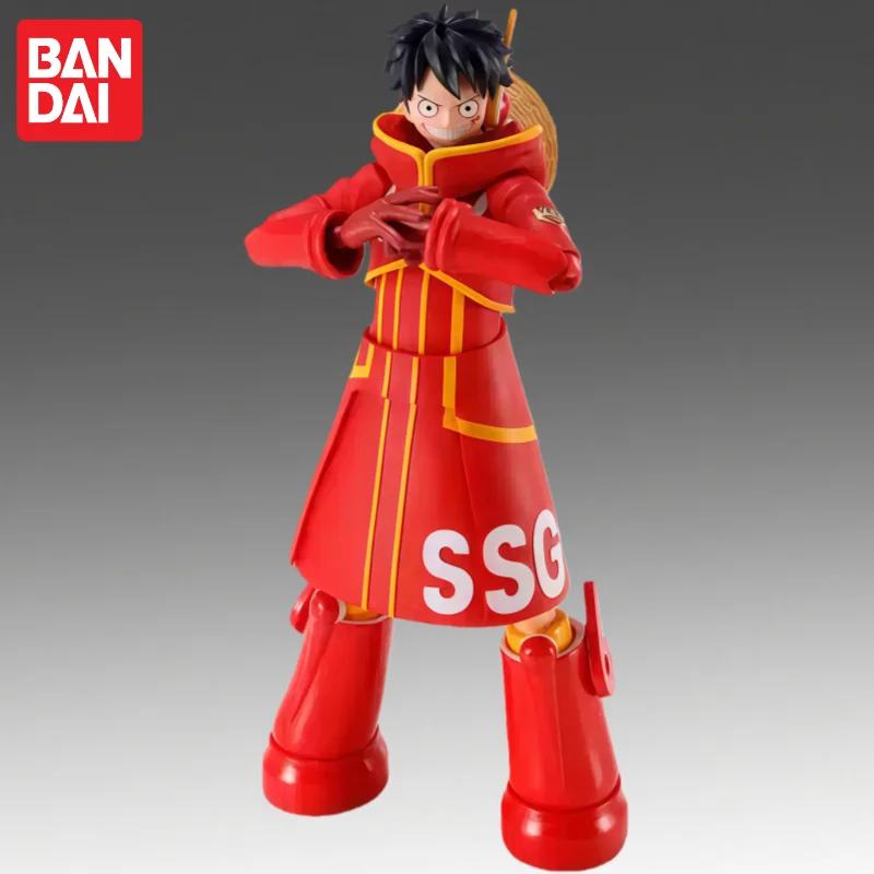 

In Stock Bandai Original S H F One Piece Monkey D Luffy Action Figure Model Doll Brand New Boxed Anime Characters Garage Model