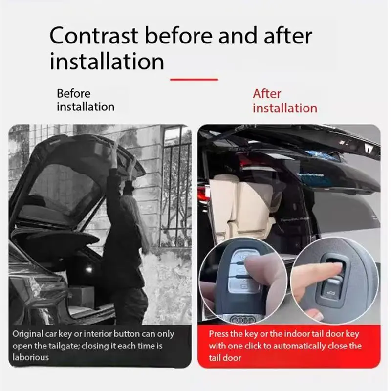 Audi Q5 Q7 A5 용 키 제어 전원 리프트 게이트 원격 제어 클로징 시스템, 전기 트렁크 잠금 모듈, 지능형 테일 게이트 자동차