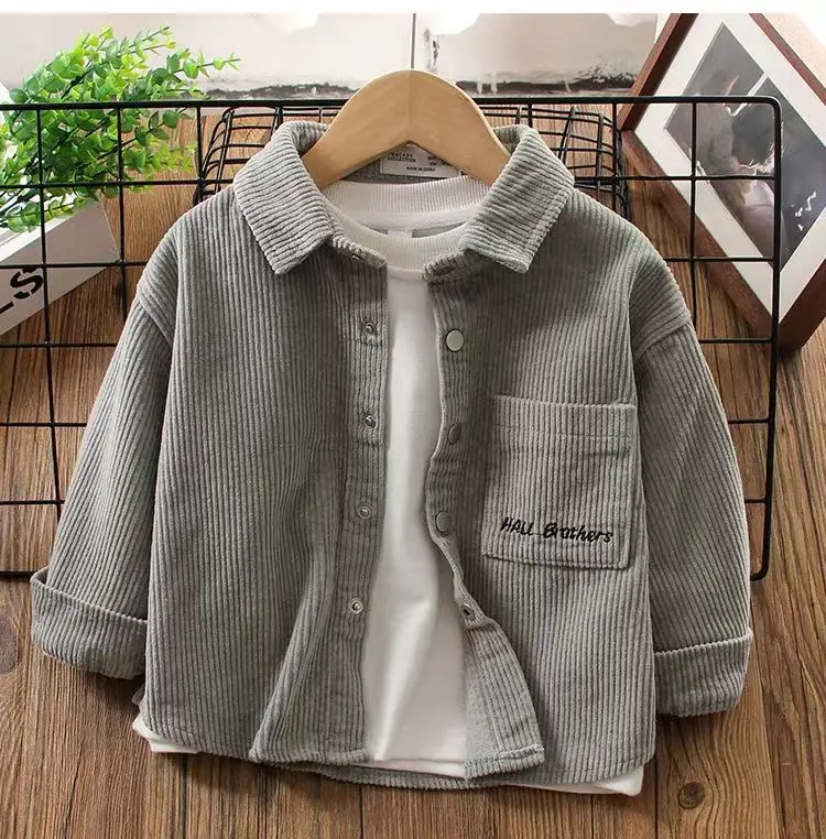 2025 New Spring autumn Baby Girls boys Cotton soild T shirts coat Cute Children kids Clothes