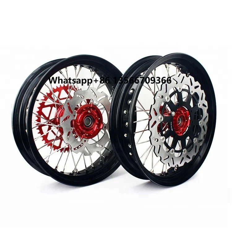 

Spoke Motorcycle Wheels Supermoto Rims Custom 14 15 16 17 18 19 20 21inch for Kawasaki Honda Suzuki Yamaha KTM HUSQVARNA GasGas