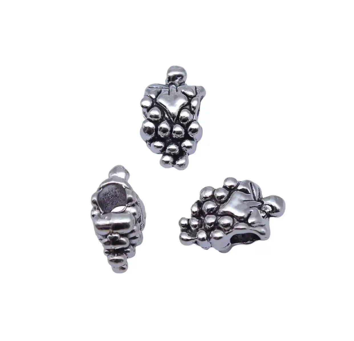 

10pcs 16*9.5*7.5mm, hole 4mm Lovely grape design big hole spacer beads for handmade HW3202