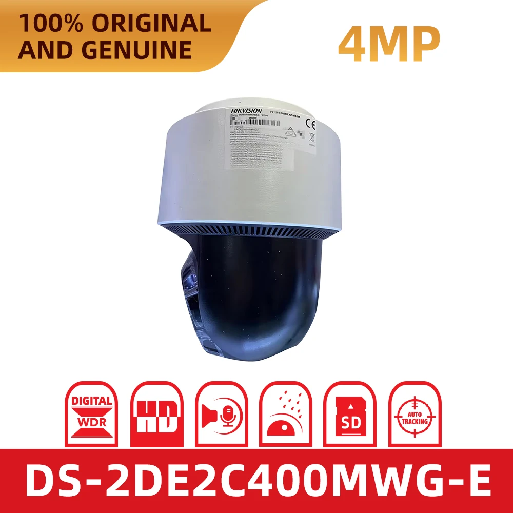 Original Hikvision 4MP PTZ Camera Outdoor Dual Light IR 30m Human Detection PoE IP Camera DS-2DE2C400MWG-E