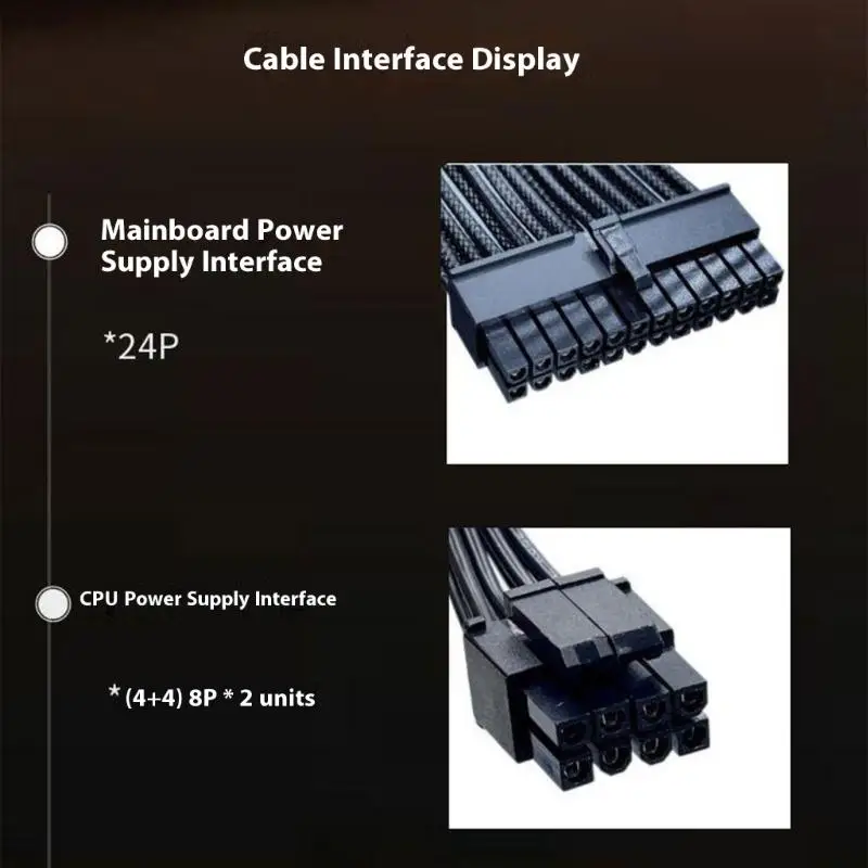 

652F 600W Desktop Computer Power Supply Unit Thermal Management 24Pin For Miner Mining Cave Mining Power Supply