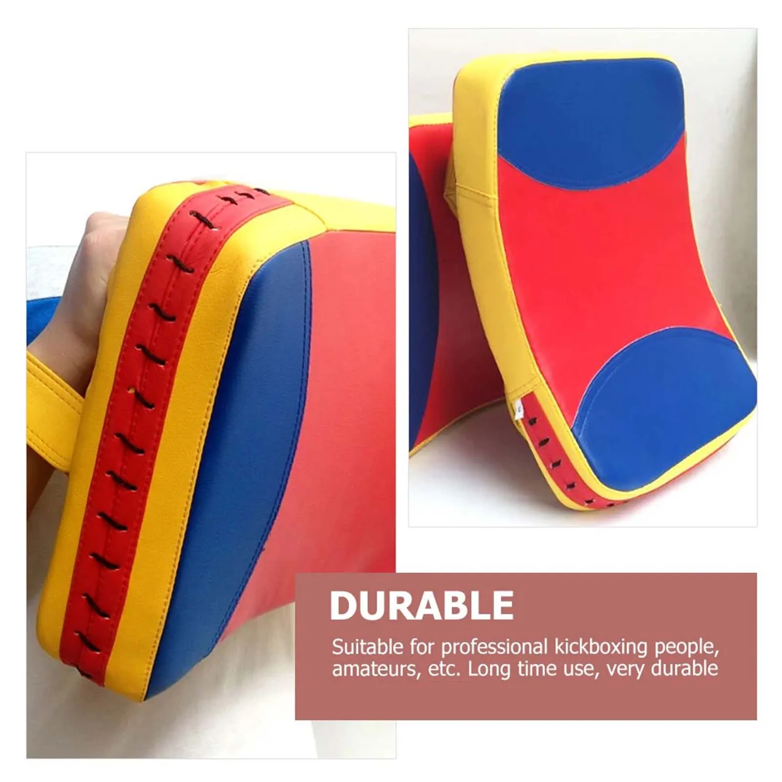 Boxing Pad Sand Bag Fitness Boxing Muay Thai Hand Target Sanda Training Thickened Hand Kicking Pads Curved Baffle PU Leather