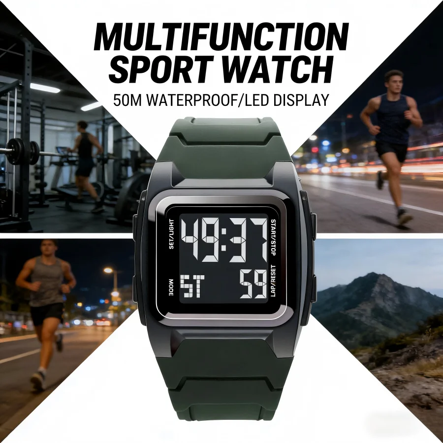 Sports Men Watch Wa…