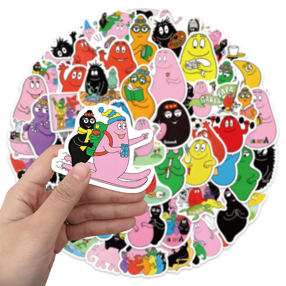 60PCS Creative German Animation Funny and Fun Handwritten Materials, Phone Cases, Laptops, Luggage Decoration Stickers