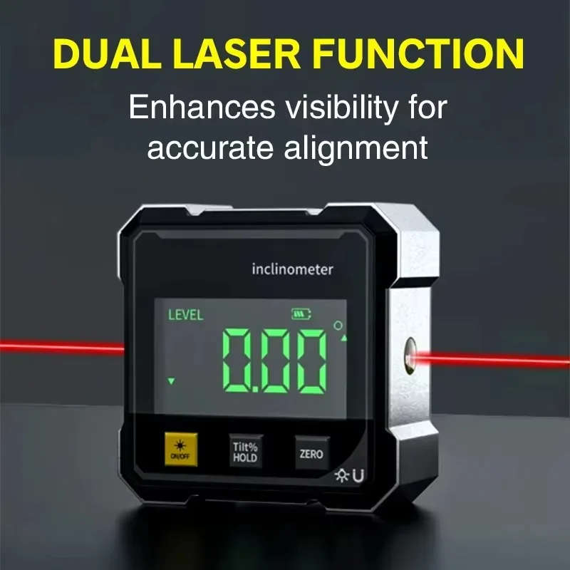Pocket Digital Level Auto Tools Professional Digital Display Angle Meter 360 Degree Magnetic