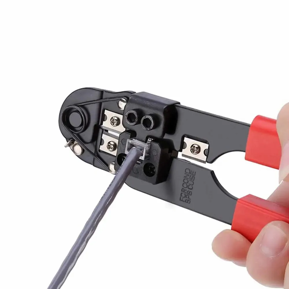 Imagem -05 - Zoerx-network Crimping Tool Modular Crimper Networking Wire Tool Kit Cortar e Descascar Cabos de Rede Apenas para 8p8c Rj45