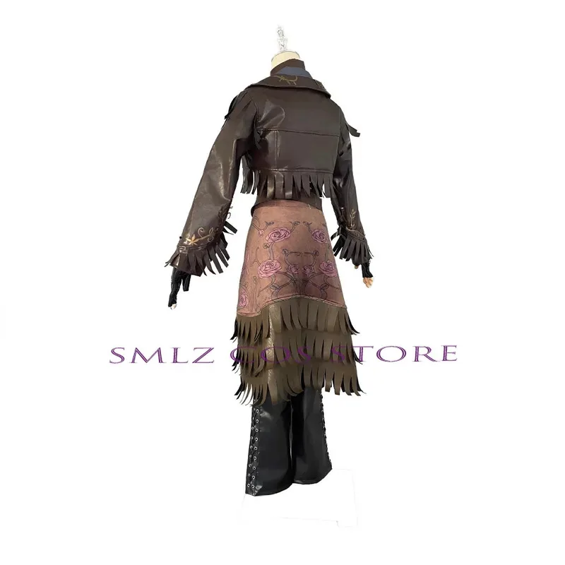 ديمي بوربون تأثيري لعبة الهوية الخامس زي Proofreader Barmaid الأسود الوردي موحدة هالوين حفلة لعب دور الملابس للمرأة