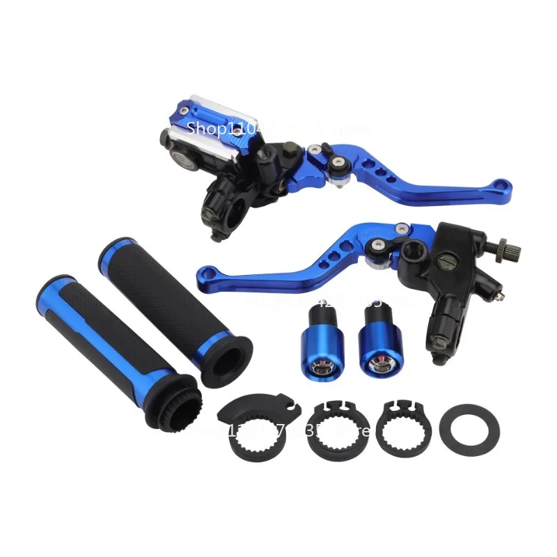 

Suitable for Motorcycle Handlebar Accessories Clutch Lever Controller Jintaizi Clutch+brake Handle Set (blue and Black)
