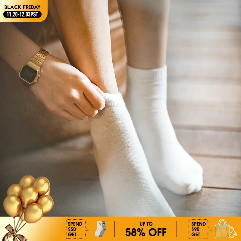 

Maden 1/3/6/9 пар вязаных женских удобных носков до середины икры, эластичные противоскользящие дышащие носки, повседневные носки на осень и зиму