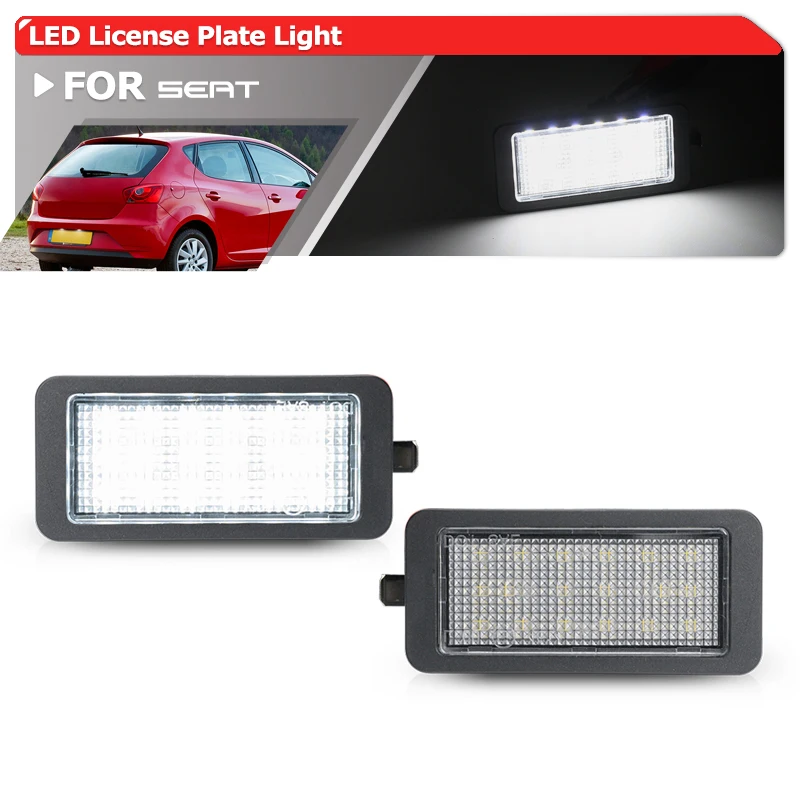 

Error Free For Seat Ibiza IV 6J/6P Hatchback 2009-2016 Car Rear Led Number License Plate Light Kits OEM:6J0943021 6J0943021A