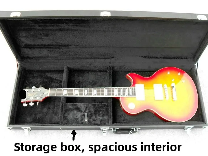 

Kuruisi Guitar Case LP Square Guitar Box Leather Guitar Bag Guitar Accories Musical Instrument Case