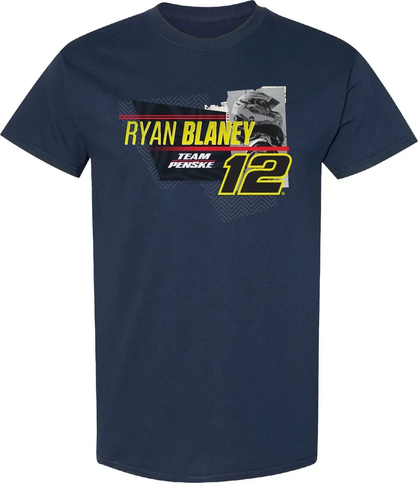 RYAN BLANEY #12 MENARDS NASCARS RUMBLE NAVY BLUE SHORT SLEEVE TEE SHIRT L3512 NEW