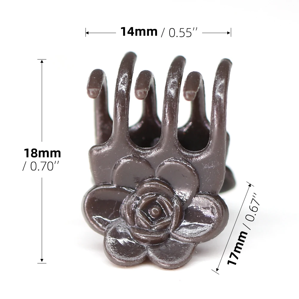 20-50PCS 6-Claw Brown Plant Clips Garden Flower Stems Support Clamp Grafting Fitting Fruit Vegetable Butterfly Orchid Special