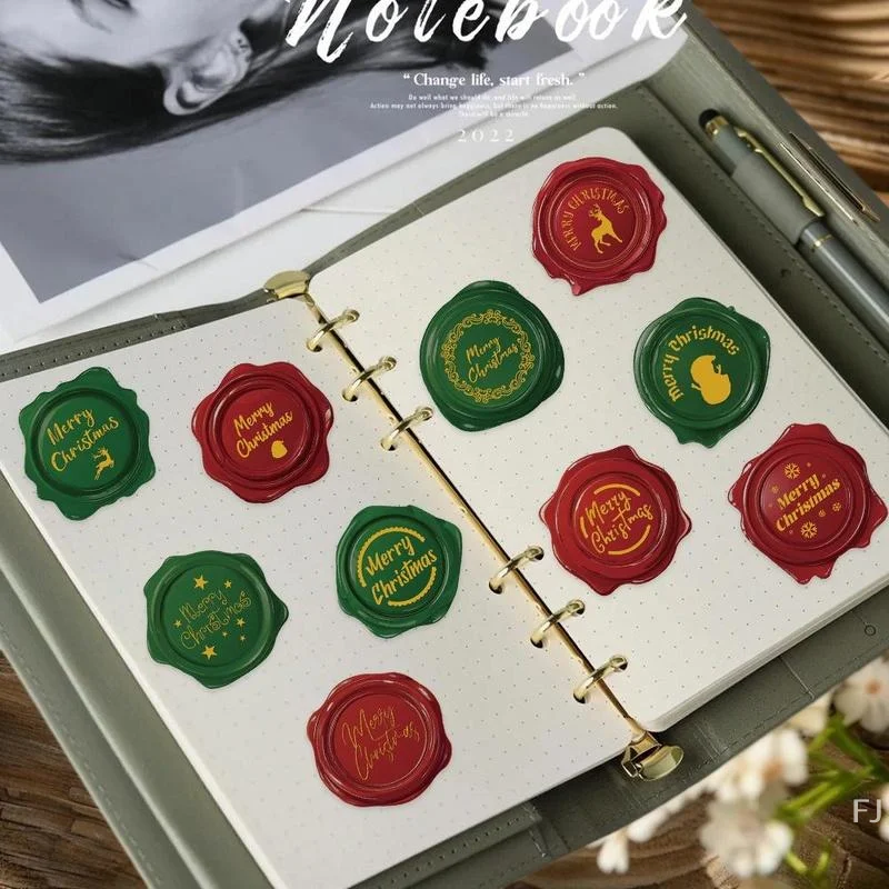 [YU]500개 메리 크리스마스 스티커 1인치 원형 크리스마스 태그 스티커 어린이 선물 베이킹 패키지 봉투 문구 장식용