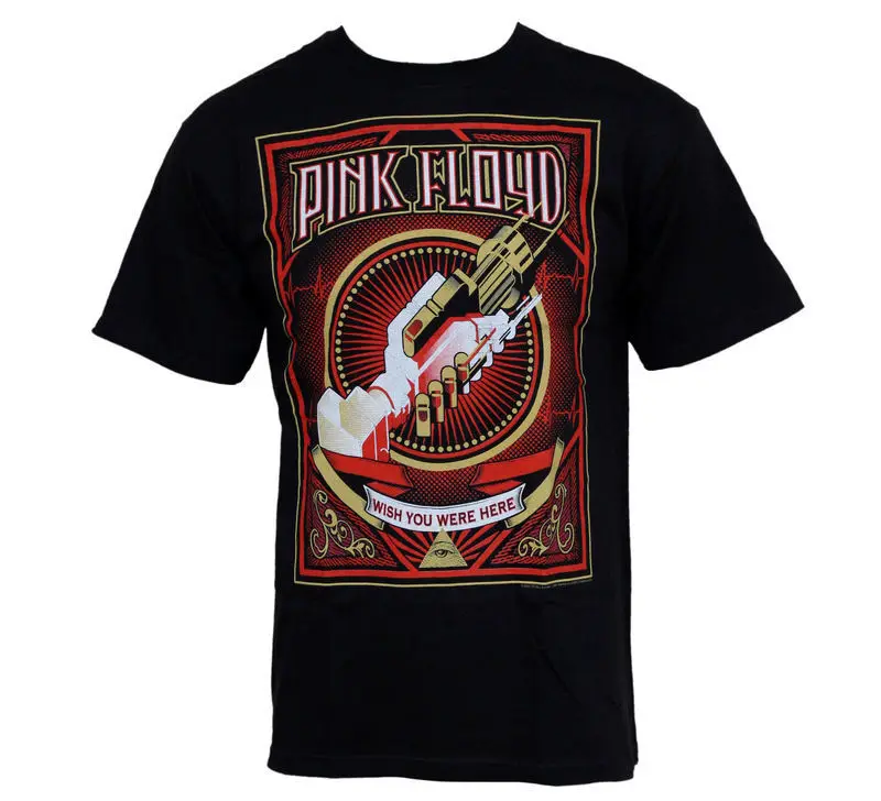 

Men's T-shirt Pink Floyd - Wish You Were Here - LIQUID BLUE - Rock OFF 2026 Summer Pure Cottons High-end Luxury Unisex Style