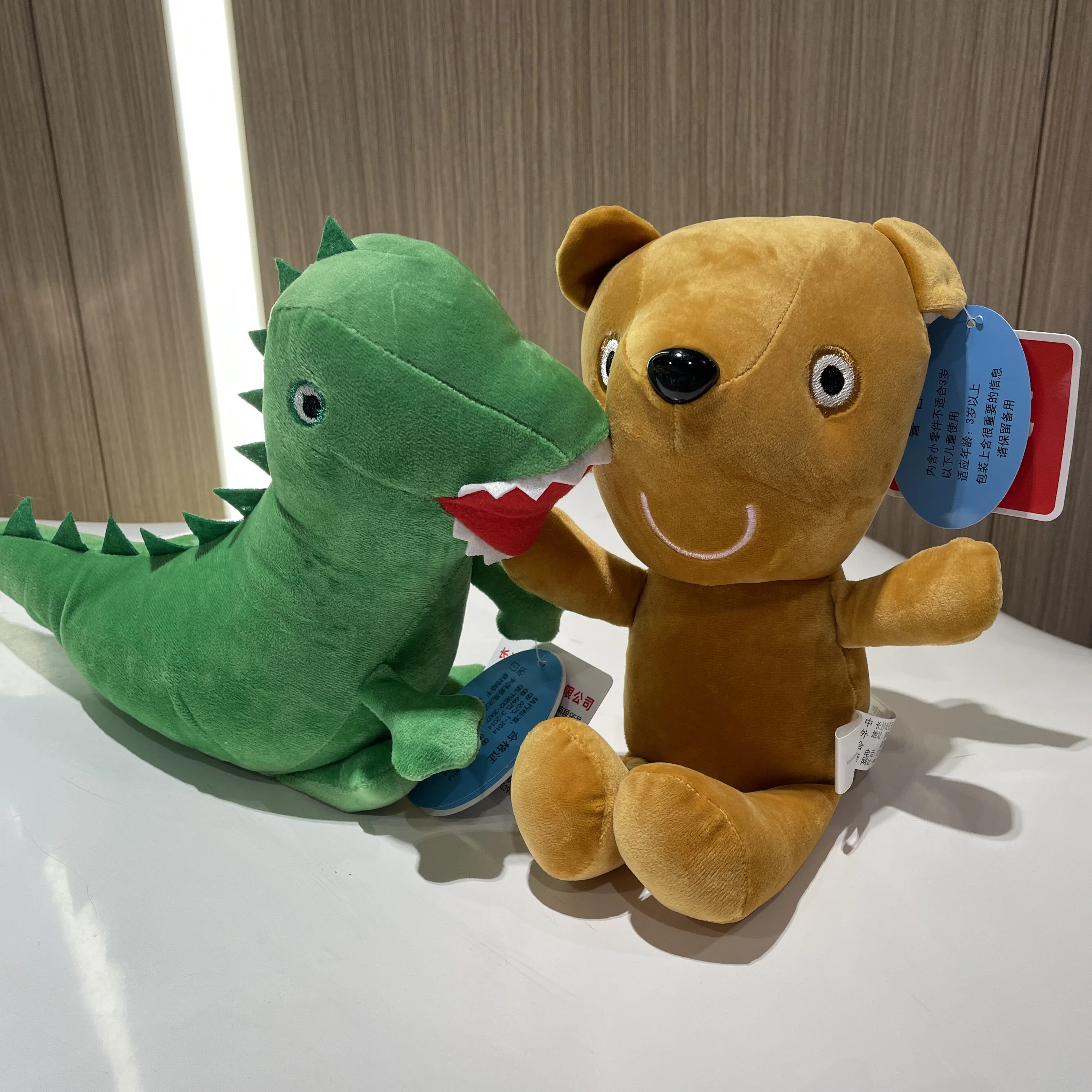 Peppa Pig-子供用のぬいぐるみ,恐竜,テディベア,Peppa george,誕生日プレゼントとクリスマス,新しいコレクション,100% 本物,28〜30cm