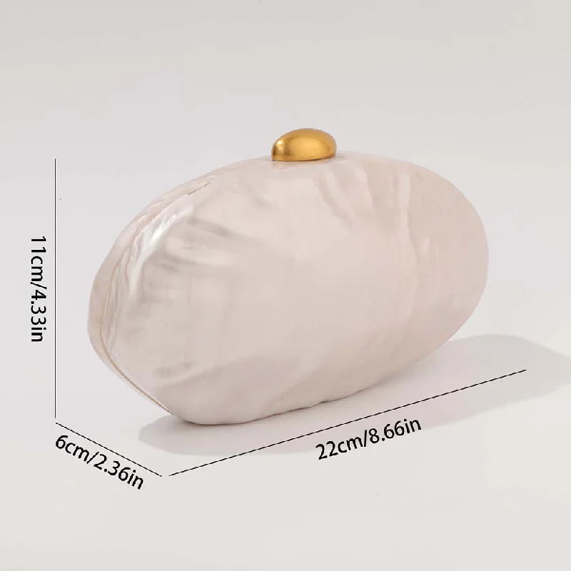Fashion Acrylic Crossbody Shoulder Wedding Ladies Evening Party Special Shell Clutch New Woman Luxury Designer Brand Vip Bags
