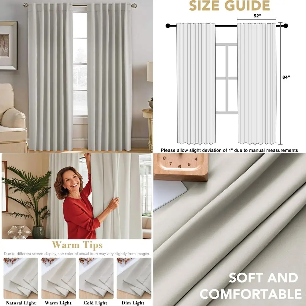 

Термоизолированные плотные шторы для гостиной с затемнением комнаты и дизайном задней панели