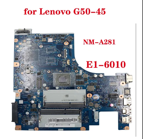 Lot Brand new for Lenovo G50-45 laptop motherboard ACLU5/ACLU6 NM-A281 motherboard with E1-6010 CPU PC3L memory 100% test send