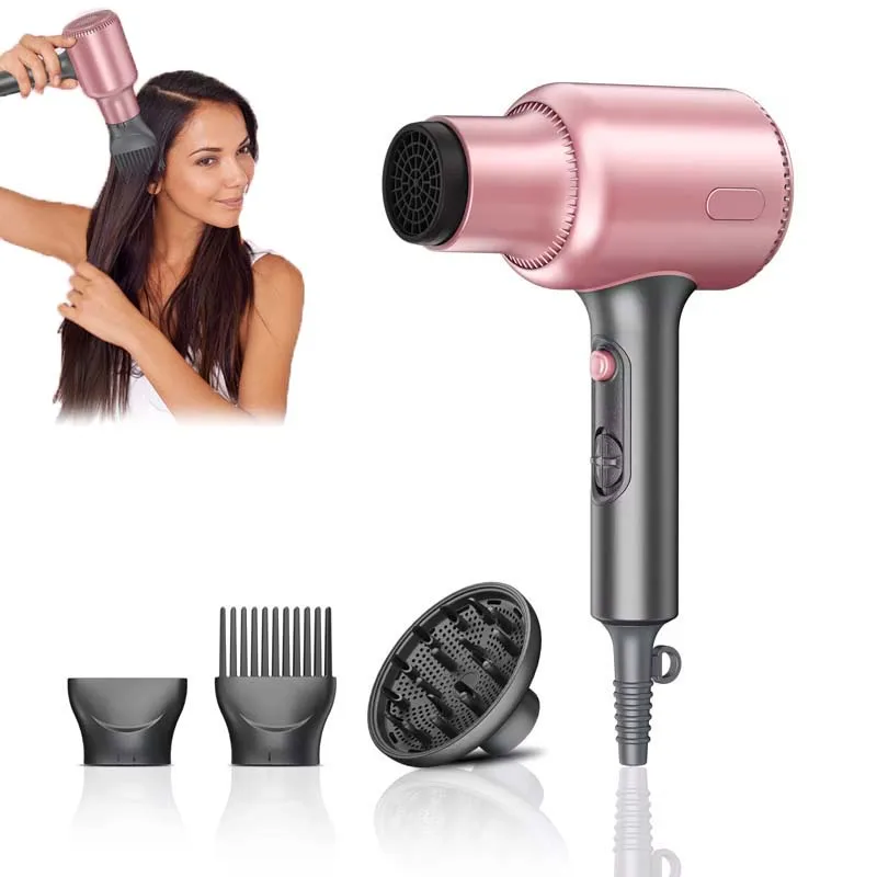 

Professional 1900W Hair Dryer Powerful Dc Motor Hot and Cold Wind Blow Hair Dryer With Concentrator