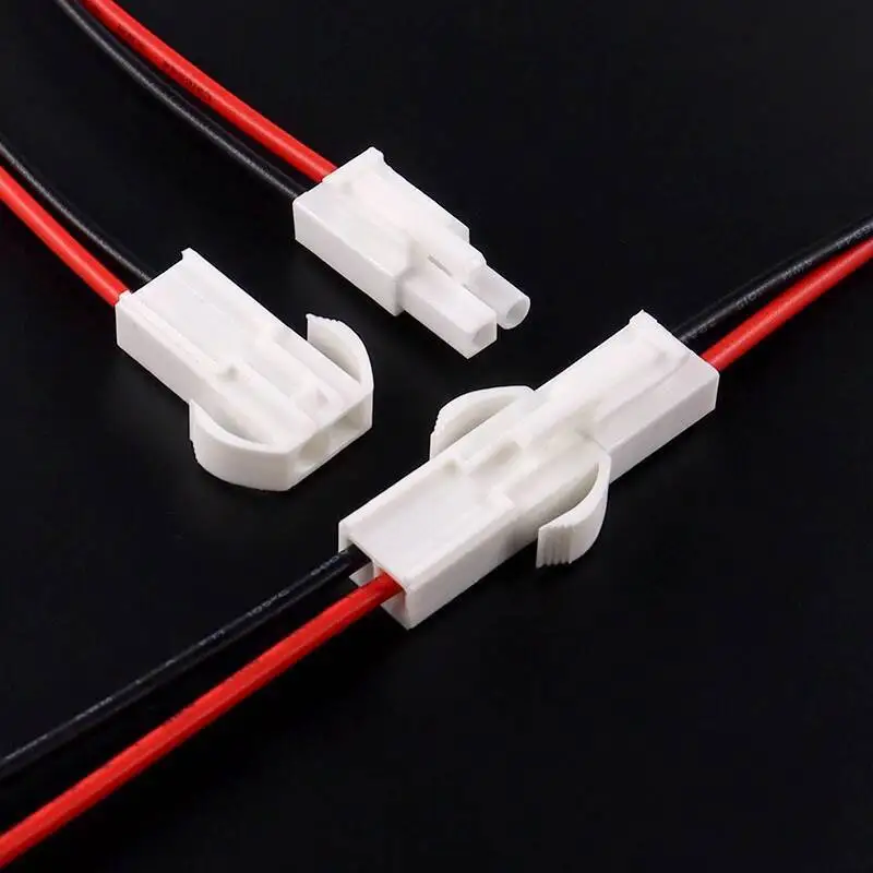 2~5 Stück El Tamiya Anschlussstecker Kabel 2P Air Pitch 4,5 mm Modellflugzeug Antriebsausgang Stromversorgung – Detail 1