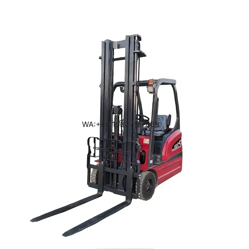 Wmwmnu 1.5 Ton Mini Forklift Truck Three Wheel Compact Design for Narrow Aisle Warehouse Use