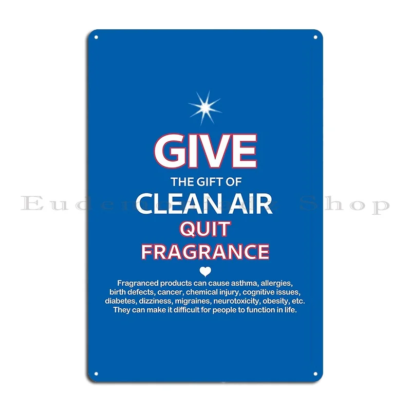 Clean Air For Art On A Mission Metal Plaque Poster Party Customize Bar Print Wall Mural Tin Sign Poster