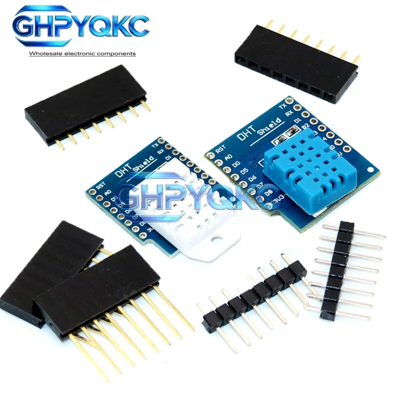 GHPYQKC WEMOS D1 Mini ESP32 Mini DHT Shield DHT11 DHT22 Temperature Humidity WiFi Sensor Module