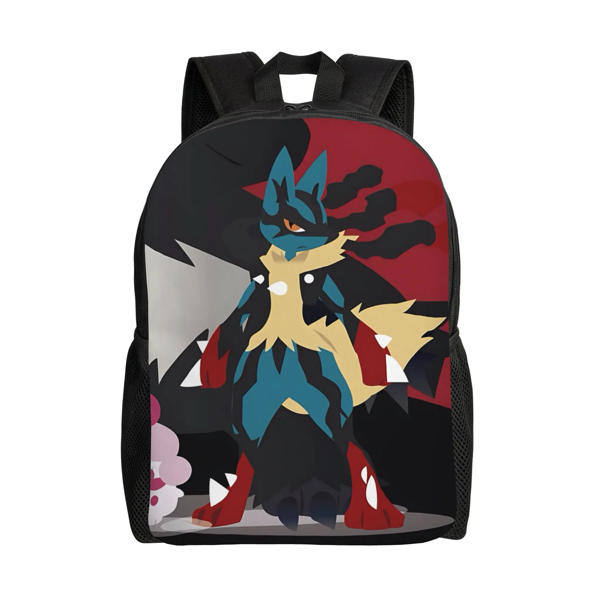 

1PC Fashion Backpacks mega pokemon lucario Daypack funko Kawaii For Work Retro Washable Rucksack