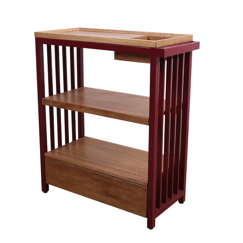 

Solid wood commercial, multi-layer vegetable racks in the kitchen, restaurant and restaurant racks, movable