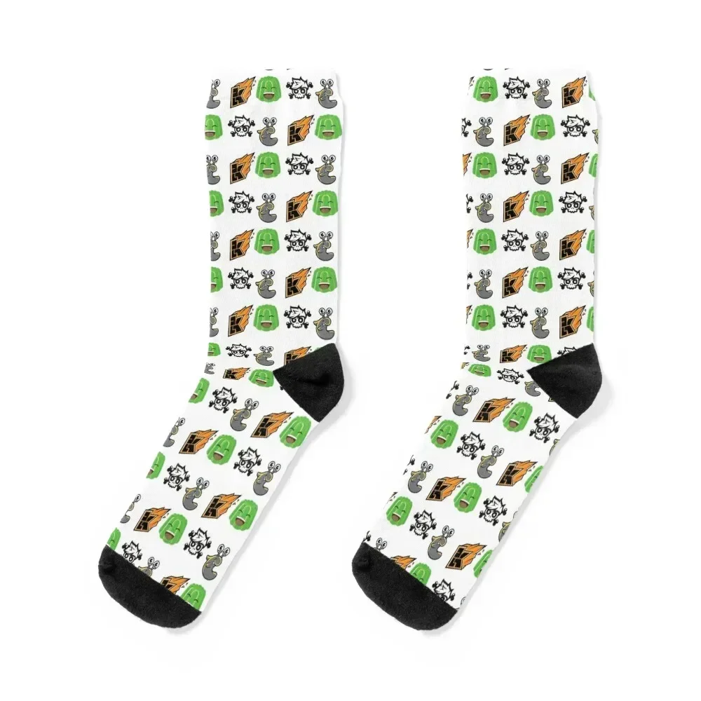 

Kwebbelkop Slogo Crainer Jelly Logos Youtubers Pack Socks with print man Antiskid soccer Wholesale Socks Women Men's