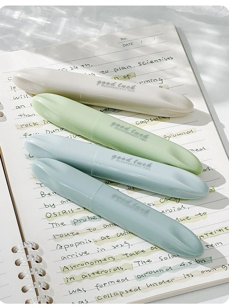4-teiliges Morandi Color Dream Pastell Textmarker-Set mit weicher Spitze, schräger Marker-Liner zum Zeichnen und Malen A3033 – Detail 7
