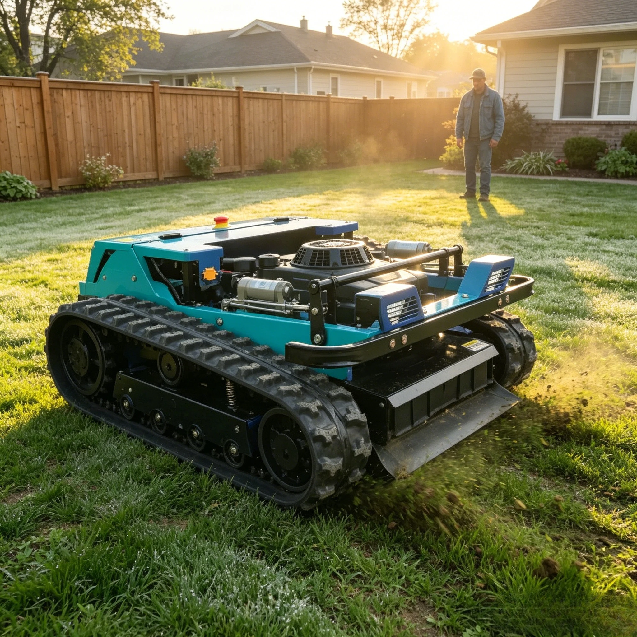 Self Propelled Lawn Mower Gas 21 Inch 3 in 1 Mulching Side Discharge for Garden Yard Grass Cutting Customized