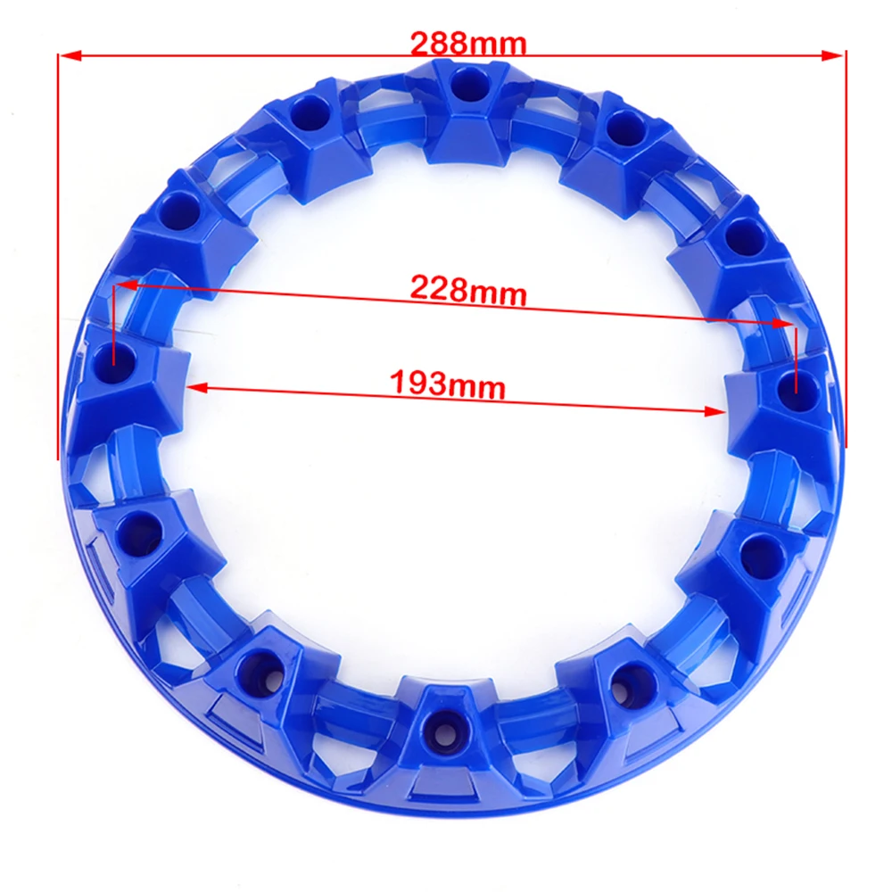 10 بوصة عجلة محور حماية ديكور غطاء حافة غطاء بلاستيكي الإطارات ل ATV الكثبان الرملية عربات التي تجرها الدواب دراجة رباعية 4 عجلات اكسسوارات السيارات #2
