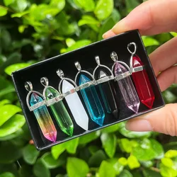 7pcs Glass Seven-horn Six -Horn Column Set Can Be Used As Gift Necklace