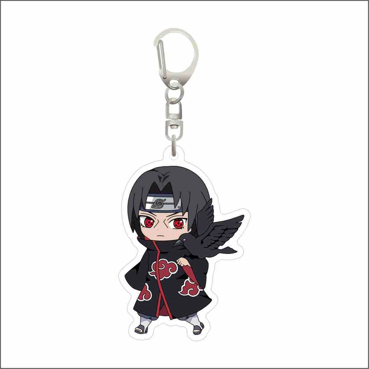 Anime Acrylic Keychain- Sasuke Kakashi Cartoon Character Pendant, Suitable for Bags and Keys,cosplay gifts Perfect Gift for Fans