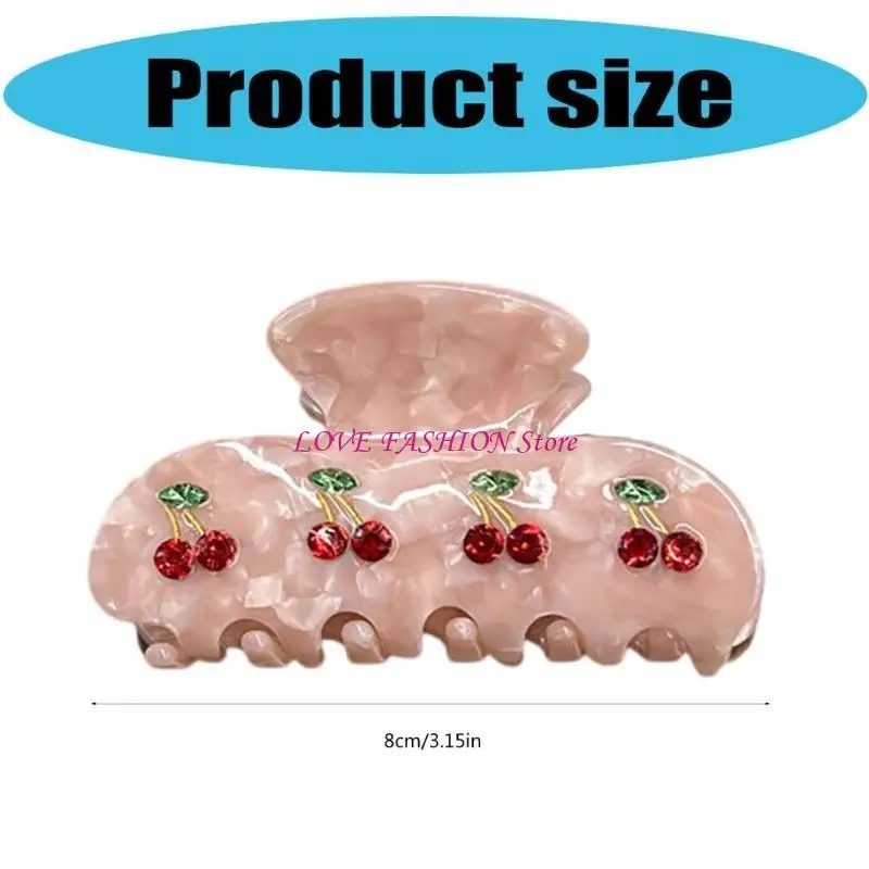 Sweet Cherry Designs Klip do włosów dla modnych nastolatków i damskich akcesoriów do stylizacji włosów dla kobiet i dziewczynki