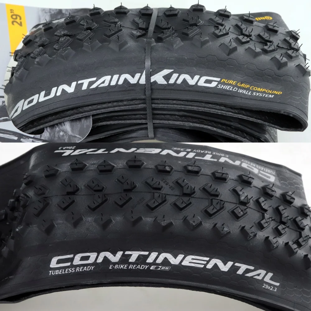 كونتيننتال ماونتن كينج MTB 29x2.3in إطار قابل للطي لايحتاج 3/180 TPI أداء TLR 29x2.3 "نظام درع قابل للطي E-25