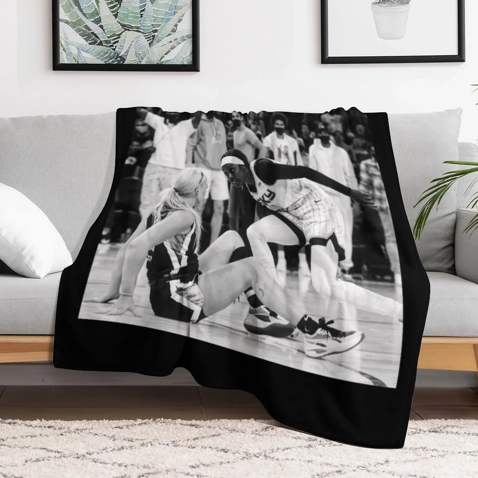 Kahleah Copper - Finals MVP -Black / White Throw Blanket halloween Polar Summer Beddings Blankets