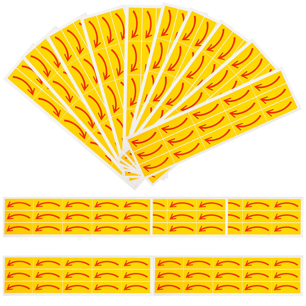 20 Pcs Stickers Indication Tag Pvc Self-adhesive Floor Arrows Directional Signs