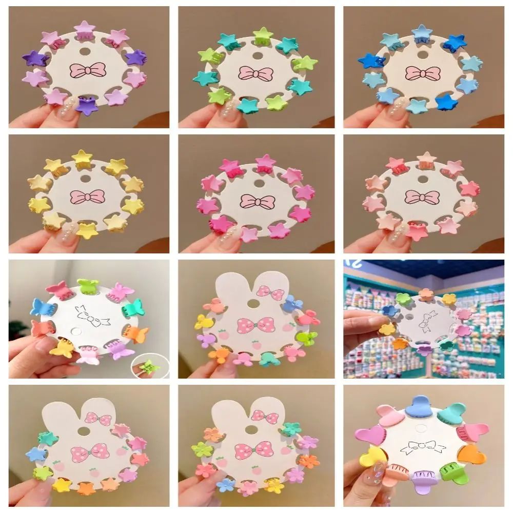 Fashion Gripper Flower Mini Hair Claw Vintage Heart Mini Hair Claw Lovely Star Hair Crab Clip